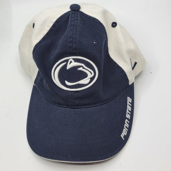 Penn State Nittany Lions Zephyr Blue White Strap Back Cap Hat Adjustable - Picture 10 of 10